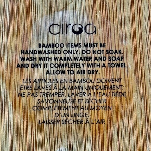 Ciroa WICKED SKULLS Bamboo Lazy Susann 16" Rotating Platter Halloween NEW - Picture 6 of 7